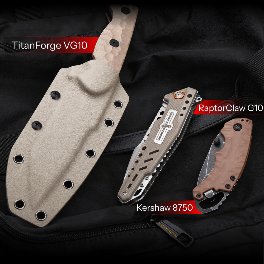 The TitanForge Bundle – Buy 2 Premium Knives, Get 1 FREE Gift!