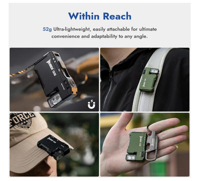 G5 EDC Flashlight - Magnetic Rechargeable 400 Lumens 7 Colors Pocket Sun