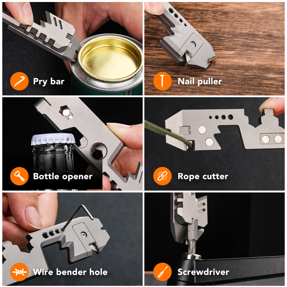 AceStand 2.0 - The Magnetic All-in-1 Titanium EDC Phone Stand