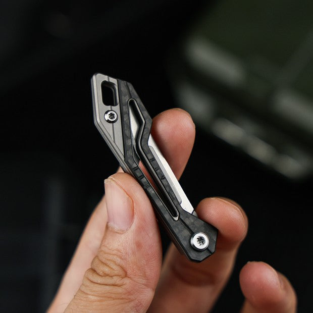 KeyKnife: Mini Titanium & Carbon Fiber EDC Scalpel – Edctitan