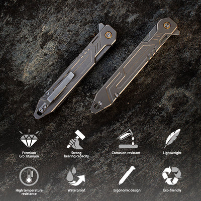 The TiFlip: Titanium Multifunction Flipper Scalpel Knife