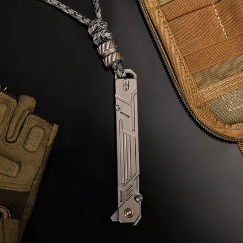 M-TiFlip - Titanium EDC Flipper Knife with Modular Ends