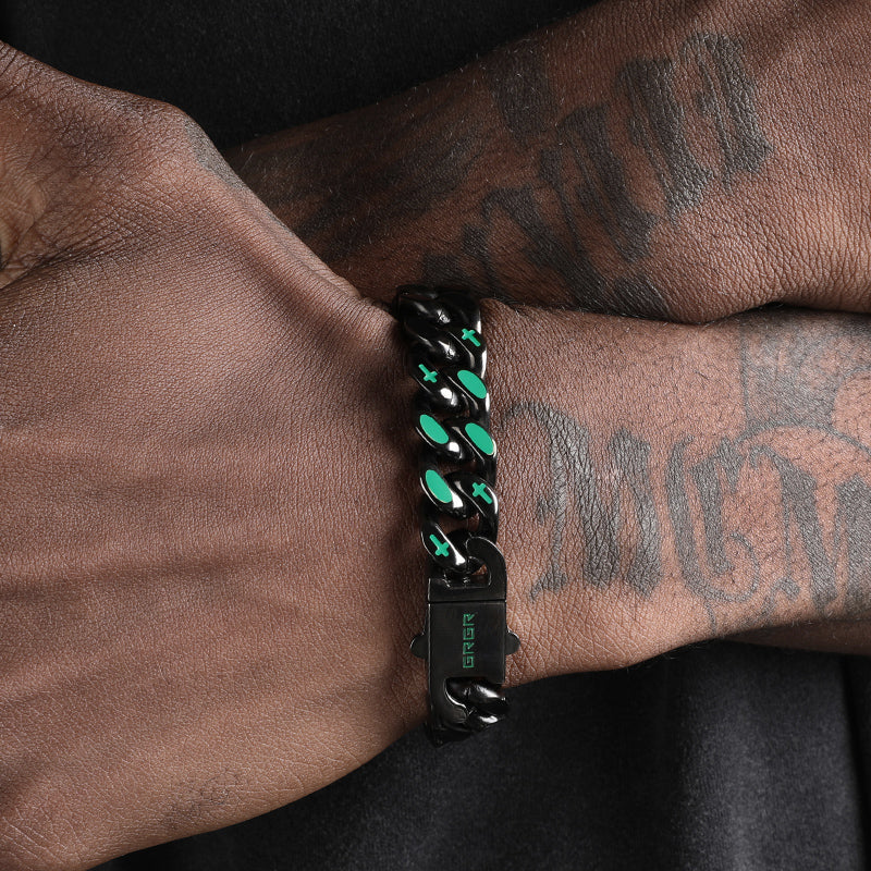 VortexLink– Dual-Sided Titanium Steel Cuban Bracelet