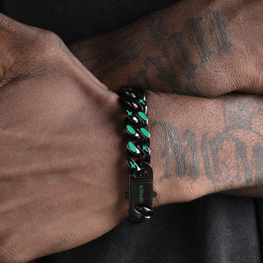 VortexLink– Dual-Sided Titanium Steel Cuban Bracelet