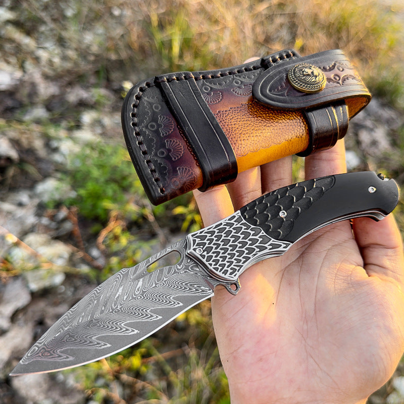 SaharaRaptor – Japanese Damascus Steel Knife