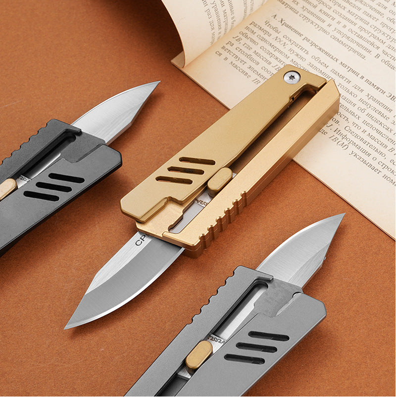 Lightning-Fast Gravity Knife – Al Alloy EDC Blade with One-Hand Opening