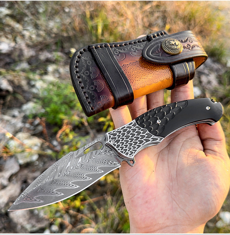 SaharaRaptor – Japanese Damascus Steel Knife