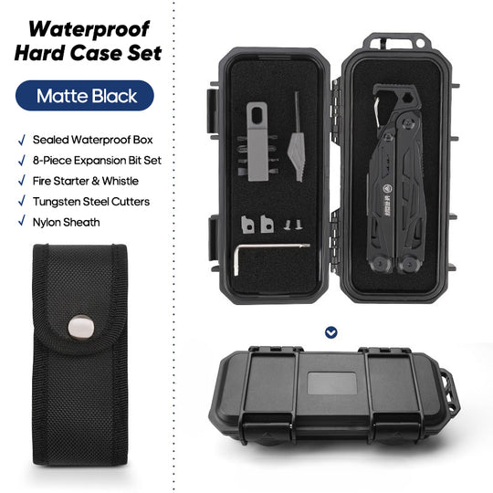 Solar Chase Pliers | 14-in-1 Tactical Multitool with Fire Starter & Saw | Heavy Duty 420 Steel for Survival & EDC