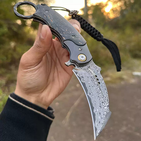 Tyrannosaur Claw | VG10 Damascus EDC Knife