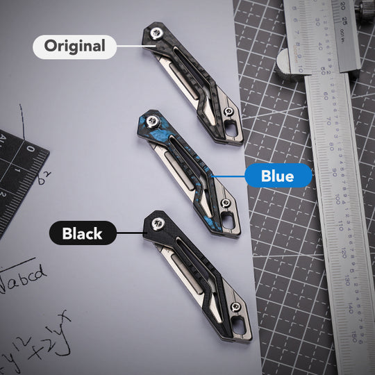 KeyKnife: Mini Titanium & Carbon Fiber EDC Scalpel