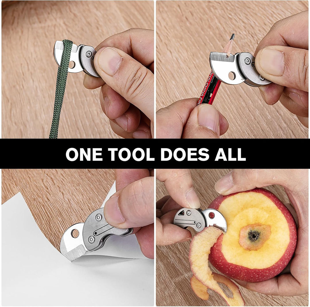 Zero-Bulk:Ultra Mini Titanium Pocket Keychain EDCFolding Knife