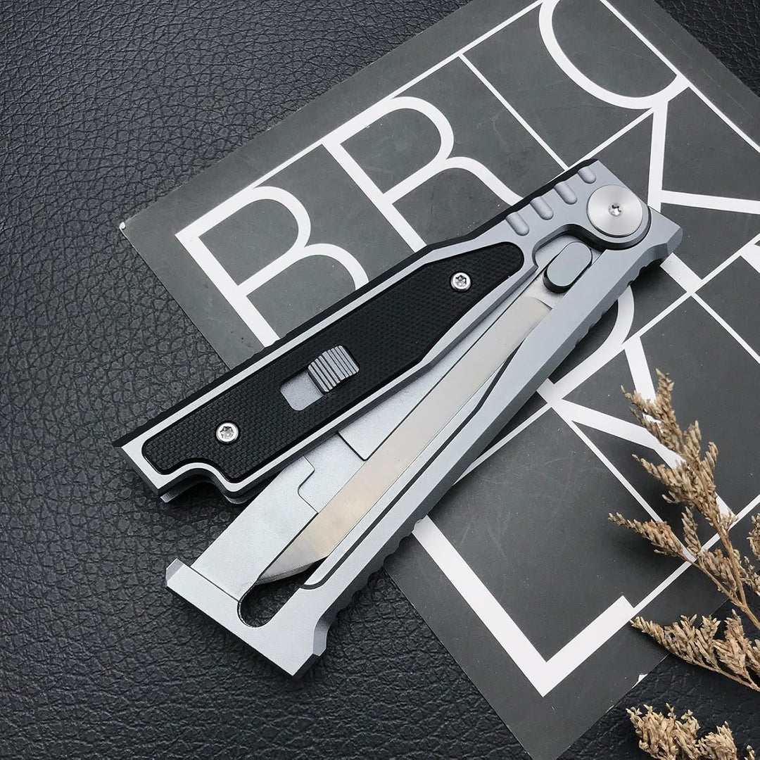 The ThornRazor – Gravity Knife with Selectable Blade Types | Aerospace Aluminum EDC Knife