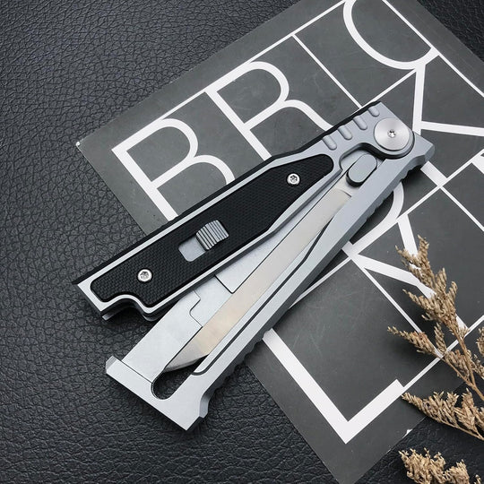 The ThornRazor – Gravity Knife with Selectable Blade Types | Aerospace Aluminum EDC Knife