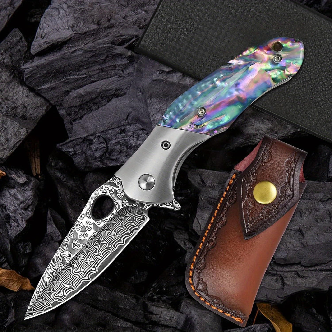 Shellshade Swoop:  VG10 Stainless Steel Pocket Hunting Knife