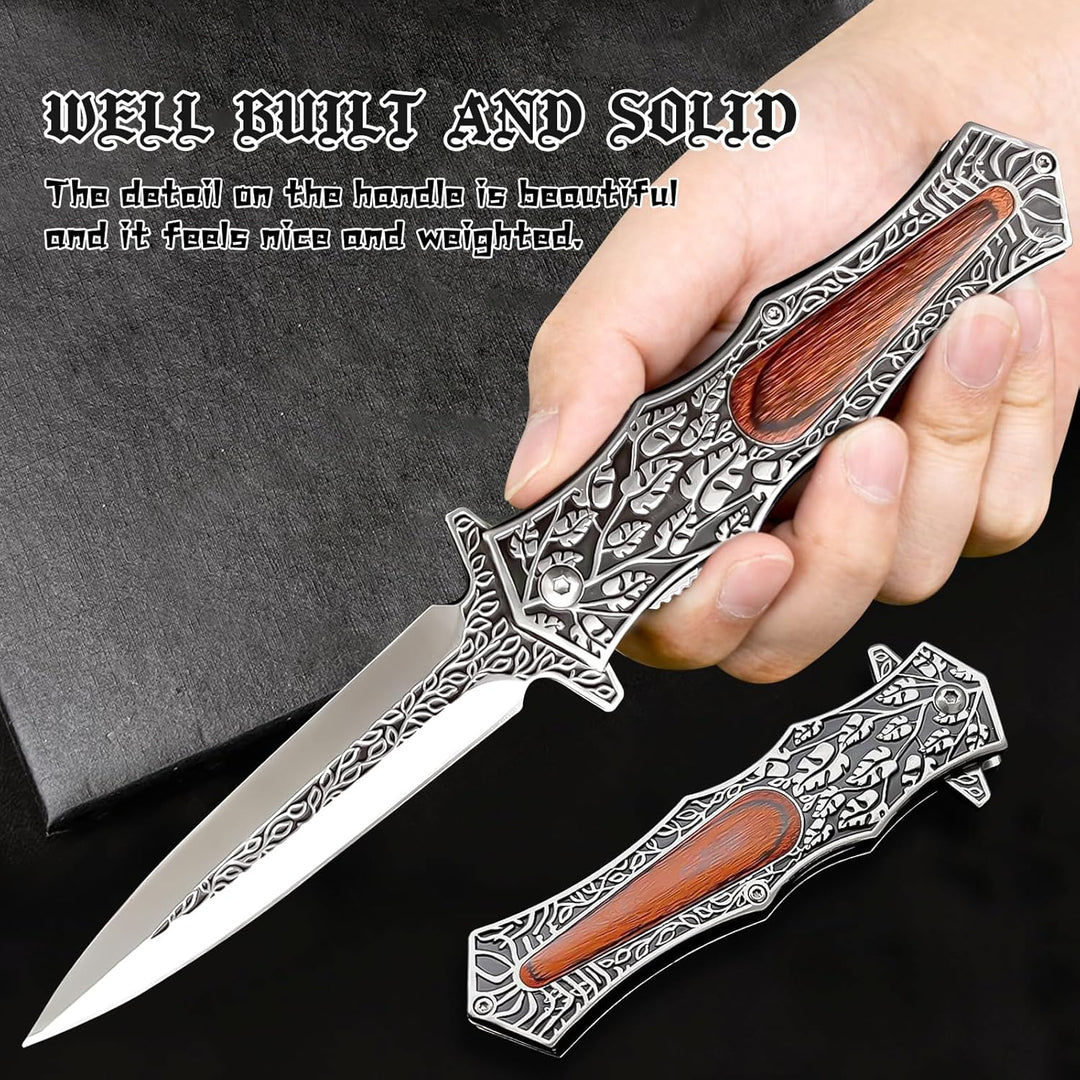 Ebonleaf Venom:  Stainless Steel Pocket Knife