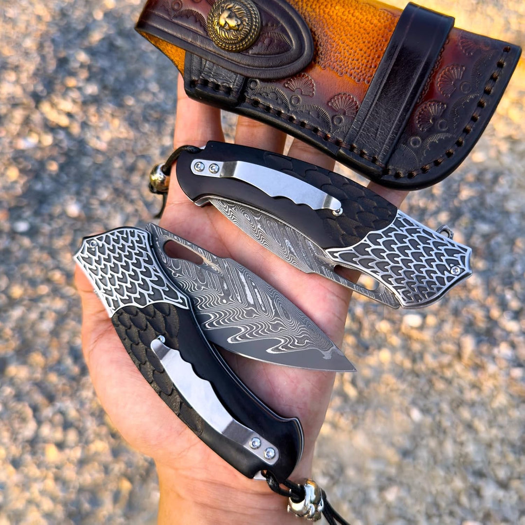 SaharaRaptor – Japanese Damascus Steel Knife