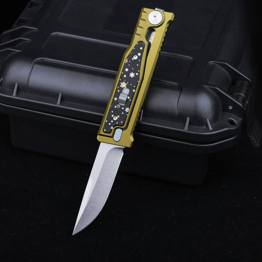 Christmas Limited Snowflake:The ThronRazor Gravity Knife with Selectable Blade Types&Color