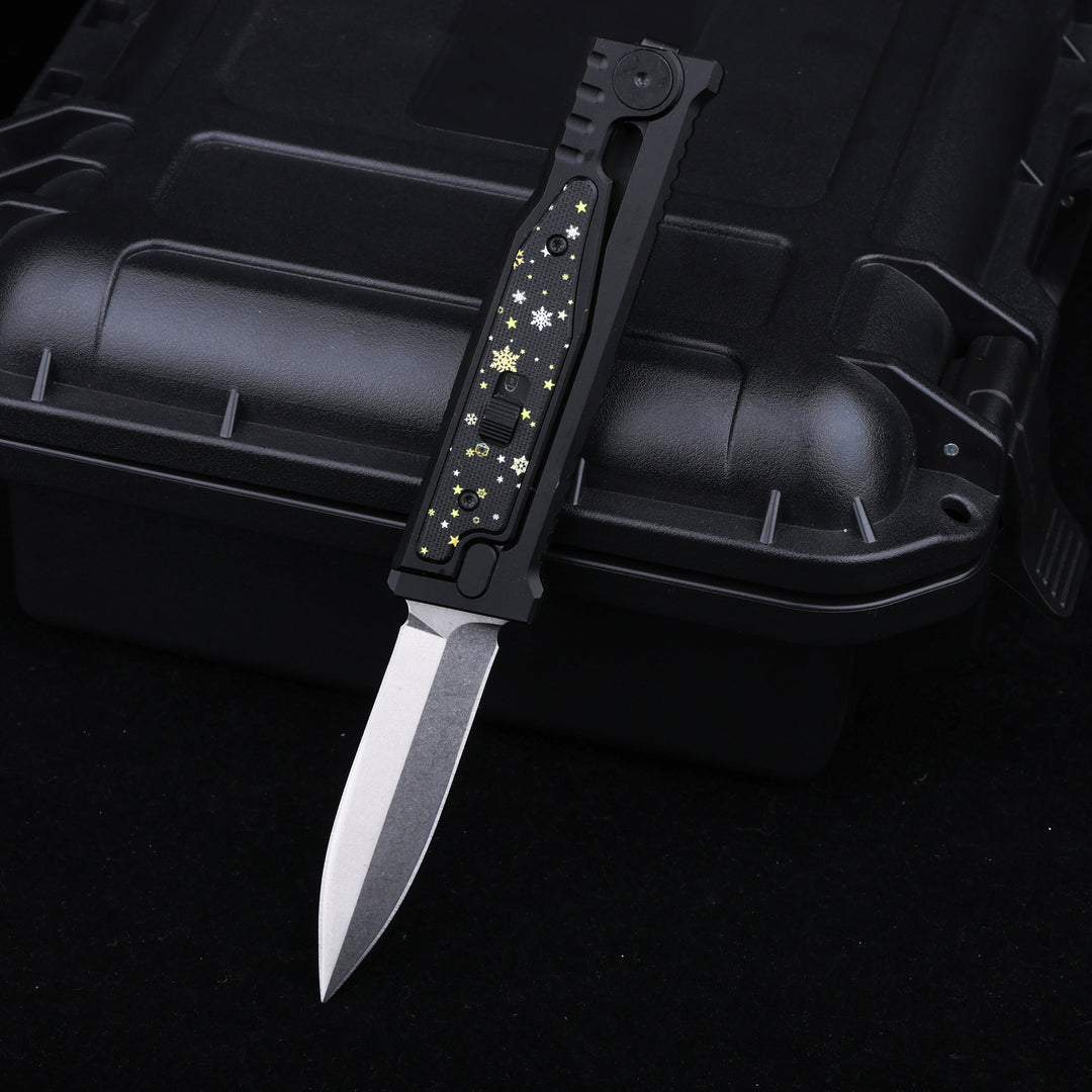 Christmas Limited Snowflake:The ThronRazor Gravity Knife with Selectable Blade Types&Color