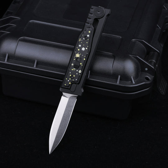 Christmas Limited Snowflake:The ThronRazor Gravity Knife with Selectable Blade Types&Color