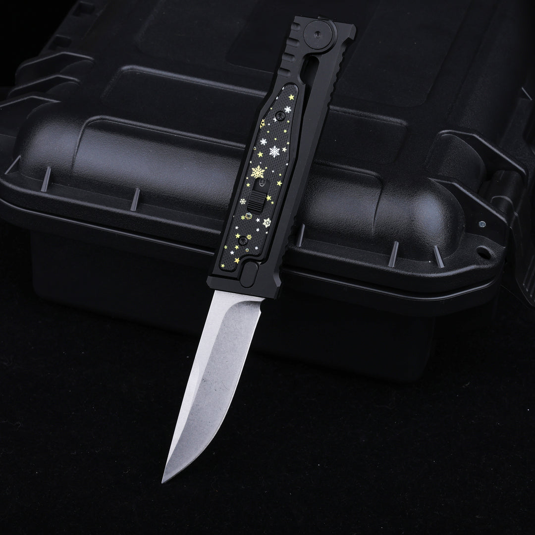 Christmas Limited Snowflake:The ThronRazor Gravity Knife with Selectable Blade Types&Color