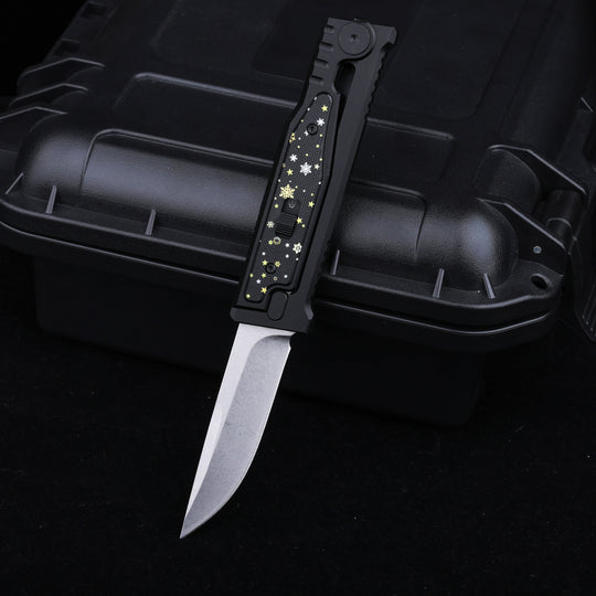 Christmas Limited Snowflake:The ThronRazor Gravity Knife with Selectable Blade Types&Color