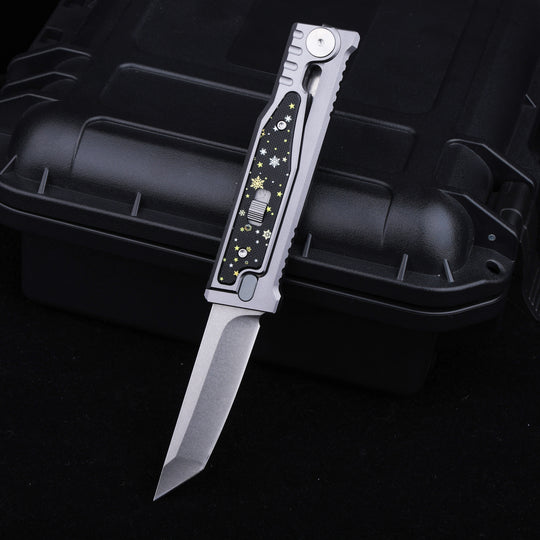 Christmas Limited Snowflake:The ThronRazor Gravity Knife with Selectable Blade Types&Color