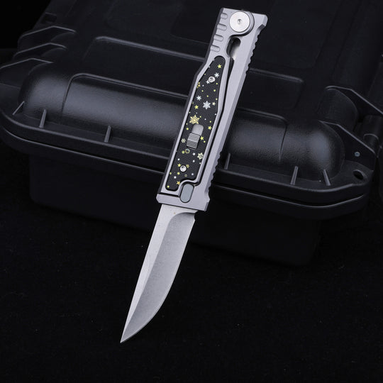 Christmas Limited Snowflake:The ThronRazor Gravity Knife with Selectable Blade Types&Color