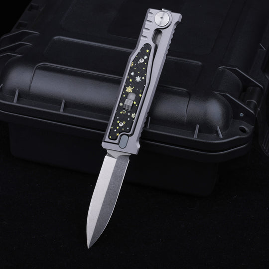 Christmas Limited Snowflake:The ThronRazor Gravity Knife with Selectable Blade Types&Color
