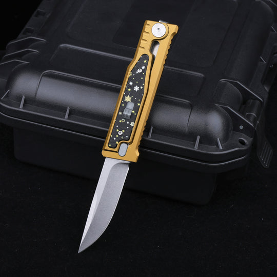 Christmas Limited Snowflake:The ThronRazor Gravity Knife with Selectable Blade Types&Color