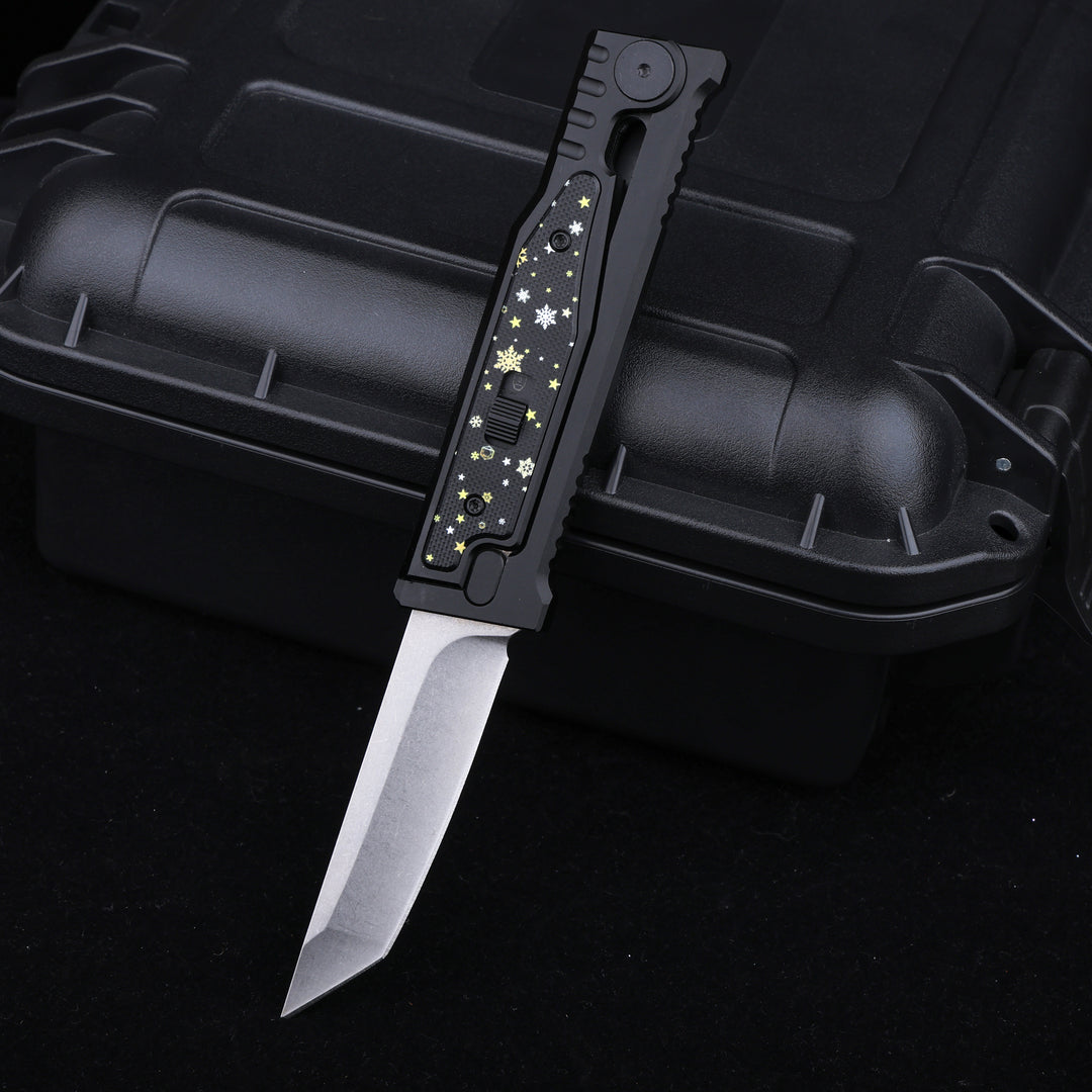 Christmas Limited Snowflake:The ThronRazor Gravity Knife with Selectable Blade Types&Color