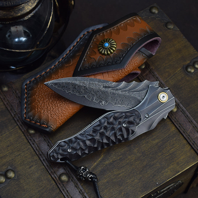 Devil's Soul | VG10 Damascus Steel Forged Knife