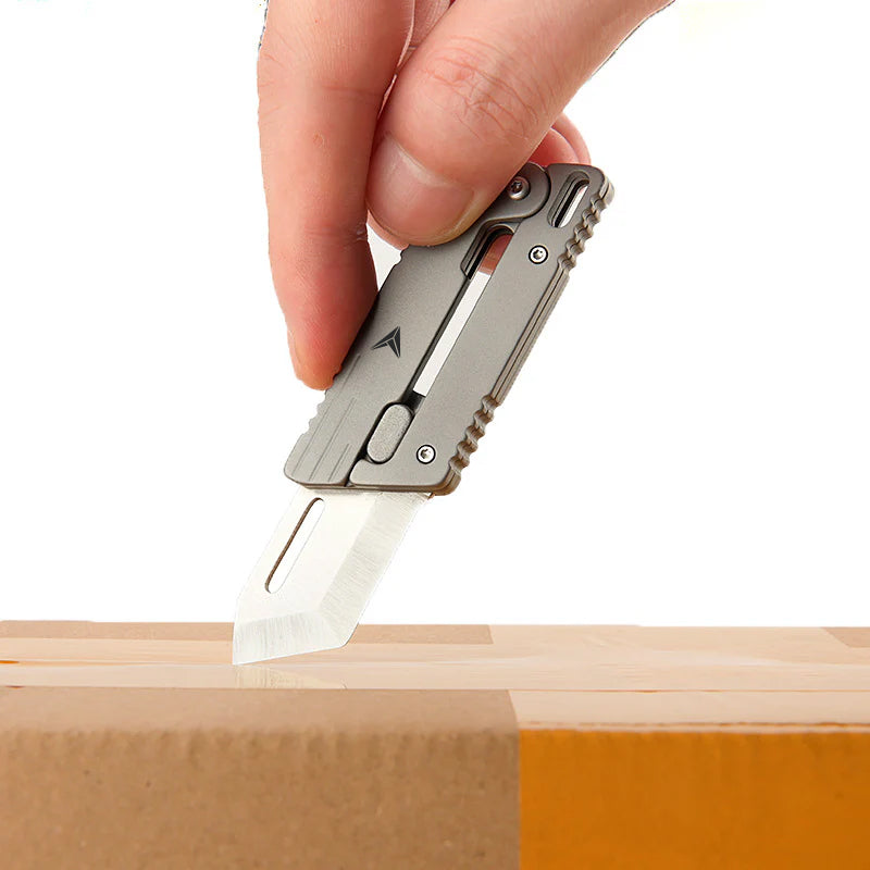 VOLOS Flick Ninja – Titanium Gravity Fidget Knife | Mini EDC Blade with Unique Opening