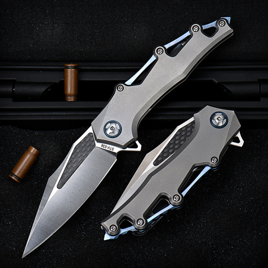 ShadowRidge M390 – Carbon Fiber Titanium Folding Knife