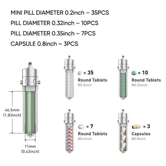 Vaultik - Magnetic Quick-Release Titanium EDC Capsule