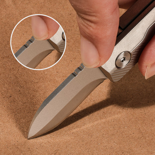 TiNova: Magnetic Titanium Mini EDC Knife & Fidget Tool