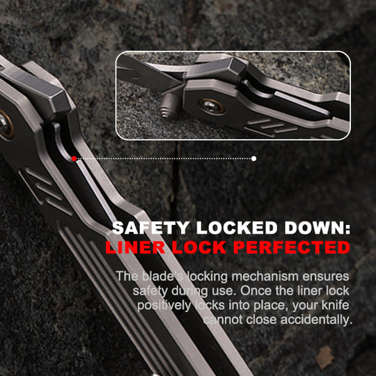 M-TiFlip - Titanium EDC Flipper Knife with Modular Ends