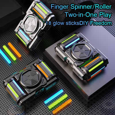 IronTrack ：Glow in The Dark Metal Fidget Spinner