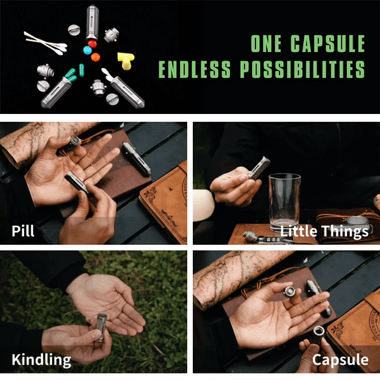 Vaultik - Magnetic Quick-Release Titanium EDC Capsule
