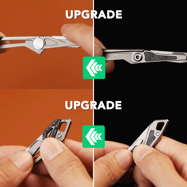 KeyKnife: Mini Titanium & Carbon Fiber EDC Scalpel