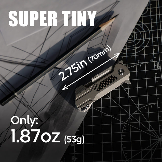 The WindSlice - Mini EDC Titanium Folding Utility Knife