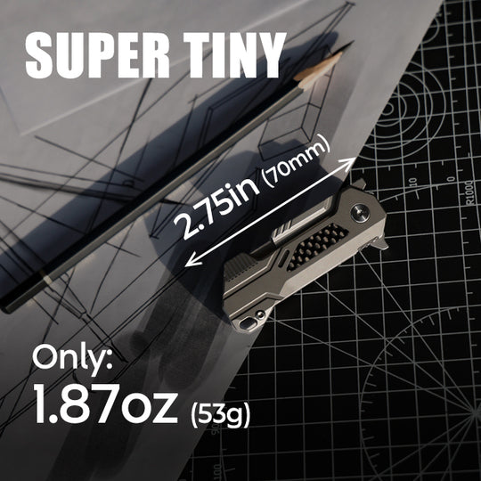 The WindSlice - Mini EDC Titanium Folding Utility Knife