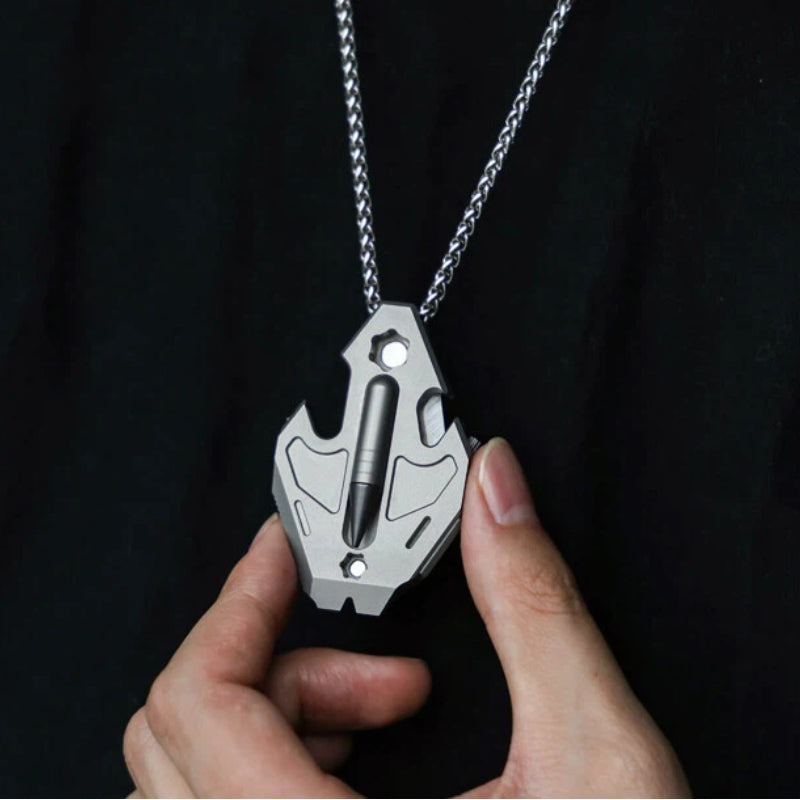 The Flounder 3.0 - Titanium EDC All-in-One Pendant