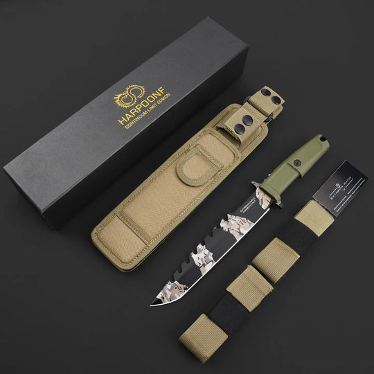 Geotech Harpoon Elite – Tactical Tanto Survival Spear-Knife | 13.8" N690Co Steel