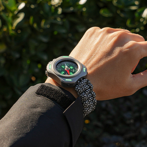 CompaX — A Titanium Compass with Multiple Carry Options