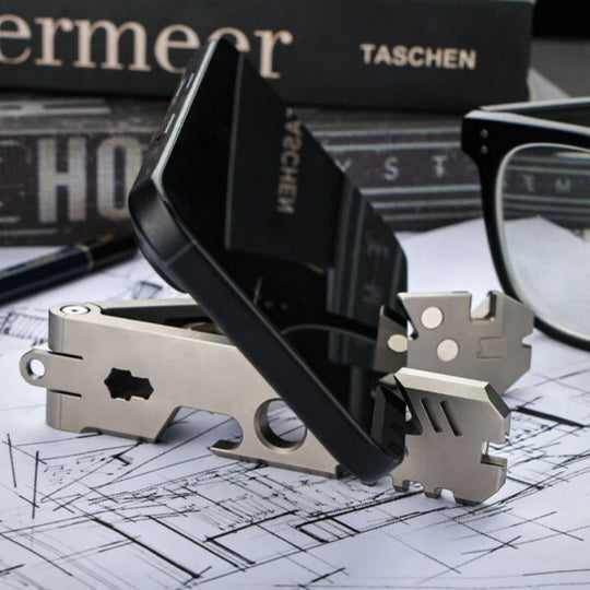 AceStand 2.0 - The Magnetic All-in-1 Titanium EDC Phone Stand