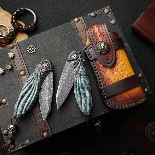 Peacock Forge – VG10 Damascus Pocket Knife
