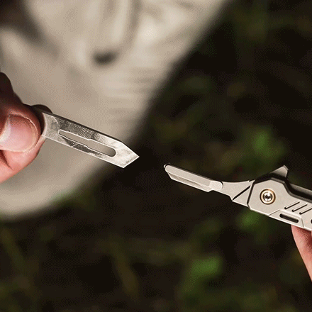 M-TiFlip - Titanium EDC Flipper Knife with Modular Ends