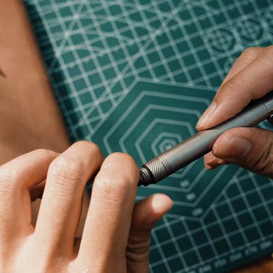 The OmniPen: Titanium Pocket Tool with 5 Smart Functions