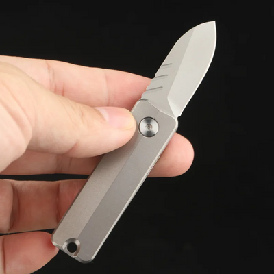 TiSpin Blade — Titanium Magnetic Fidget Utility Knife