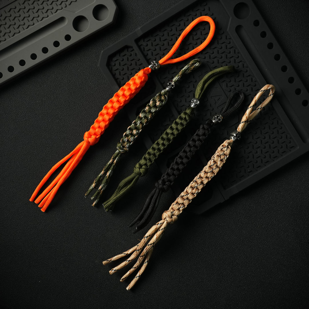 ADD-ONS: Skull Paracord Fob – Pre‑Beaded & Ready to Attach